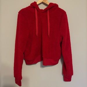 Fuzzy Red Sweatshirt